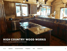 Tablet Screenshot of highcountrywoodworks.com